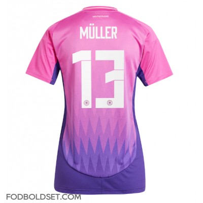 Tyskland Thomas Muller #13 Udebanetrøje Dame EM 2024 Kortærmet Tyskland Thomas Muller #13 Udebanetrøje Dame EM 2024 Kortærmet